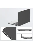 TNR Macbook Air 15 2024 Macbook Deri Kapak - Siyah - 3