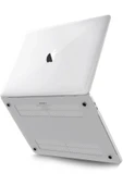 TNR Macbook Pro 13 2021 Macbook Buzlu Kapak - Şeffaf - 1