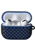 TNR Airpods Pro 2 (2.nesil) Spor Delikli Kılıf - Siyah-Mavi - 1