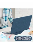TNR Macbook Pro 16 2021 Macbook Kumaş Kapak - Lacivert - 3