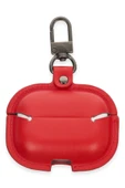 TNR Airpods Pro 2 (2.nesil) Çanta Deri Kılıf - Kırmızı - 2
