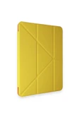 TNR iPad Pro 11 (2018) Kılıf Kalemlikli Mars Tablet Kılıfı - Açık Sarı - 3