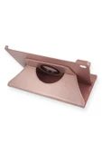 TNR Samsung Galaxy Tab A7 10.4 Kılıf 360 Tablet Deri Kılıf - Rose Gold - 1
