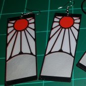 Demon Slayer Hanafuda Küpe (Charm) Plastik Aparat - 1