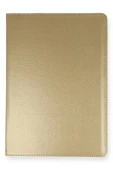 TNR Samsung Galaxy Tab A7 10.4 Kılıf 360 Tablet Deri Kılıf - Gold - 3