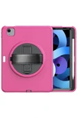 TNR iPad 2022 10.9 (10.nesil) Kılıf Hand Strap Tablet Kılıfı - Pembe - 3