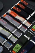TNR Apple Watch 42mm Alice Kumaş Kordon - Yeşil-Gri - 2