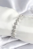 Pirinç Gümüş Renk Yıldız Model Kadın Bileklik - EBJ250927W38025 thumbnail 1