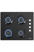 KUMTEL Ko-40 Tshdf Siyah Oval Set Üstü Cam Ocak 8mm - 1