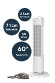 KUMTEL Ktf-258w Kule Tipi Vantilatör Beyaz - 2