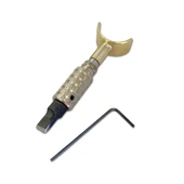 Deri Desen Parmak Bıçağı, Pirinç Saplı, Kaliteli Çelik Uçlu El Aleti - 3