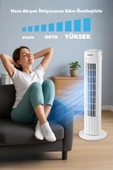 KUMTEL Ktf-258w Kule Tipi Vantilatör Beyaz - 6