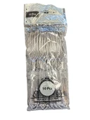 Platinum Şeffaf Renk Çatal Kalın 10 Adetli thumbnail 2