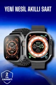 45 MM Gri Kasa Ultra Akıllı Saat Sesli Görüşme, Sağlık Takibi, Suya Dayanıklı - 2