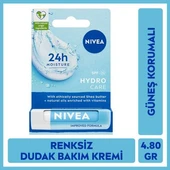 NIVEA Hydro Care Dudak Bakım Kremi 4.8gr, Gün Boyu Nemlendirici Ve Güneş Koruyucu, Spf15 thumbnail 1