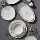 GÜRAL PORSELEN Camelia  54 Parça 12 Kişilik Yemek Takımı 67101 thumbnail 2