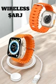 Kablosuz Şarjlı, Çağrı ve Müzik Kontrolü Sağlayan Akıllı Saat thumbnail 3