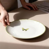 GÜRAL PORSELEN Flora Green 12 Parça 4 Kişilik Kahvaltı Takımı 4883 - 3