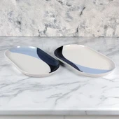 GÜRAL PORSELEN Bilbao 2 Parça 25 Cm Kayık Tabak 36561 thumbnail 1