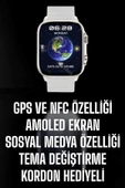 Akıllı Saat Android ve İOS Uyumlu NFC Ve GPS Özelliği Arama Cevaplayan thumbnail 1