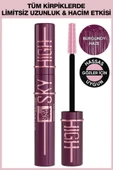 Maybelline New York Lash Sensational Sky High Burgundy Haze Maskara - Mürdüm thumbnail 2
