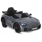 BABYHOPE 444 GTR SPORT 12V UZAKTAN KUMANDALI AKÜLÜ ARABA KOYU GRİ - 1
