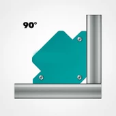 Manyetik Kaynak Köşe Tutucu 4" Mavi Güçlü Mıknatıs Kaynak Aparatı Metal Montaj Aparatı thumbnail 3