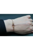 gold kaplama dorika boncul kandın bileklik sb00044 - 2
