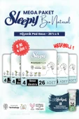 Sleepy Hijyenik ped 26'lı Gece Mega Paket Bio 5 AL 4 ÖDE ve ROSIE makyaj pamuğu thumbnail 1