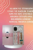 Yeni Nesil Pembe Dokunmatik Ekran Akıllı Saat ve Oyuncu Kulaklığı Kablosuz Bluetooth Kulaklık - 4