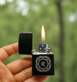 R Harfli Kişiye Özel Harf Baskılı Benzinli Çakmak - 1