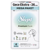 Sleepy Hijyenik ped 26'lı Gece Mega Paket Bio 5 AL 4 ÖDE ve ROSIE makyaj pamuğu thumbnail 2