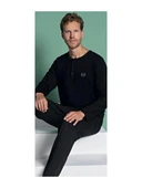 Pijadore Erkek %100 Pamuk Süprem Mevsimlik Uzun Kollu Pijama Takımı 1931 - 4