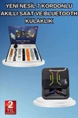 2025 Model Kablosuz Kulaklık ve Yeni Nesil Akıllı Saat Metal Kayış Plastik Kayış thumbnail 2