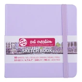 Talens Art Creation Sketch Book Eskiz Defteri 80 Yaprak 140 g 12x12 cm Pastel Mor thumbnail 1