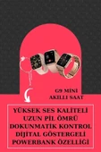 Aksesuar Hediyeli Akıllı Saat ve Dijital Göstergeli Powerbankli Bluetooth Kulaklık thumbnail 3