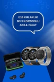 Yeni Nesil Akıllı Saat Ve Bluetooth Kulaklık Titreşim Bildirimleri Uyku Takibi thumbnail 5