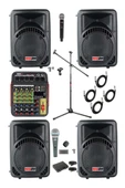 Lastvoice Ample Little Paket-4 Aktif hoparlör ve Mixer Full Ses Sistemi Seti - 1