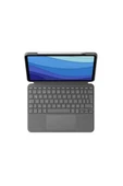 Logitech Combo Touch Klavyeli iPad Kılıfı, Ayrılabilir, Trackpad ve Smart Connector Özellikli, Arka Aydınlatma ve Destek Ayaklı Klavye, iPad Pro 11 inç 1. 2. 3. ve 4. Nesil ile Uyumlu, Gri - 2