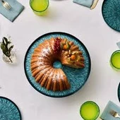 Karaca Teo Yeşil 7 Parça Standlı Pasta/Tatlı Seti thumbnail 2