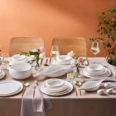 Karaca Earth Collection Clay 55 Parça 12 Kişilik Yemek Takımı - 1