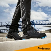 Taraval Mid Fiberglass Koruyucu Burunlu Siyah Mavi S3L ESD SRC İş Ayakkabısı 36 Numara thumbnail 7