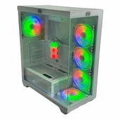 Aztech AZT101-W USB 3.0 RGB ATX Mid Tower Beyaz Kasa thumbnail 1