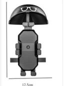 Motor Motosiklet Bisiklet Telefon Tutucu YağmurGüneş Koruyucu GoPro Bağlantılı Şok Emici Damper thumbnail 2