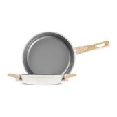 Karaca x Refika Swiss Crystal Creamy Metal Tava Sahan Set Cream - 1