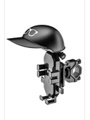 Motor Motosiklet Bisiklet Telefon Tutucu YağmurGüneş Koruyucu GoPro Bağlantılı Şok Emici Damper thumbnail 3