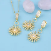 Gümüş Pazarım Kartanesi Model Özel Tasarım Altın Kaplama Top Zincirli 925 Ayar Gümüş Set - 1