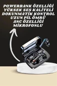 Dijital Göstergeli Powerbank Kulaklık ve 7 Kordonlu Yeni Nesil Akıllı Saat Amoled Ekran thumbnail 1
