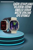 Akıllı Saat Çok Fonksiyonlu Uzun Pil Ömürlü Çağrı Cevaplayabilen Kol Saati thumbnail 1