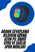 Akıllı Saat Sağlık Takibi Kalp Atışı Adımsayar Ultra Yeni Nesil nefes Egzersizi - 1